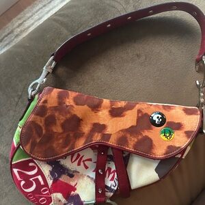 Rare Christian Dior 2003 Limited Edition Victim Saddle Bag by John Galliano